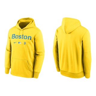 Boston Red Sox Gold 2021 City Connect Hoodie
