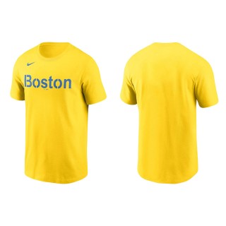 Boston Red Sox Gold 2021 City Connect T-Shirt