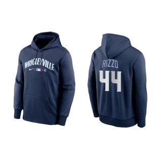 Anthony Rizzo #44 Cubs 2021 City Connect Hoodie Navy