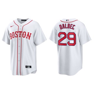 Bobby Dalbec #29 Red Sox 2021 Patriots' Day Jersey White Replica