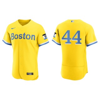 Brandon Workman #44 Red Sox 2021 City Connect Jersey Gold Light Blue Authentic