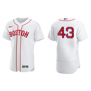Garrett Richards #43 Red Sox 2021 Patriots' Day Jersey White Authentic
