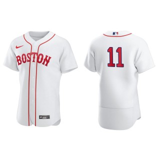 Rafael Devers #11 Red Sox 2021 Patriots' Day Jersey White Authentic