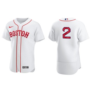 Xander Bogaerts #2 Red Sox 2021 Patriots' Day Jersey White Authentic