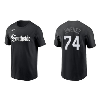 Eloy Jimenez #74 White Sox 2021 City Connect T-Shirt Black