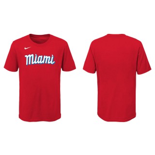 Youth Miami Marlins Red 2021 City Connect T-Shirt
