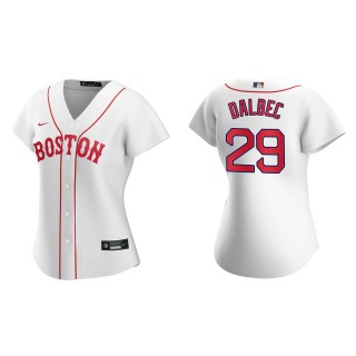 Women Bobby Dalbec #29 Red Sox 2021 Patriots' Day Jersey White Replica
