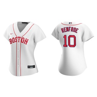 Women Hunter Renfroe #10 Red Sox 2021 Patriots' Day Jersey White Replica