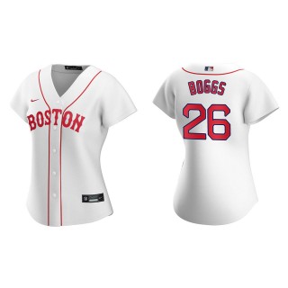 Women Wade Boggs #26 Red Sox 2021 Patriots' Day Jersey White Replica