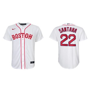 Youth Danny Santana #22 Red Sox 2021 Patriots' Day Jersey White Replica