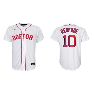 Youth Hunter Renfroe #10 Red Sox 2021 Patriots' Day Jersey White Replica