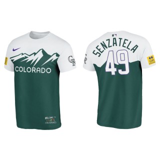 Antonio Senzatela Men's Colorado Rockies Green 2022 City Connect T-Shirt