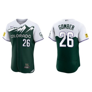 Austin Gomber Men's Colorado Rockies Green 2022 City Connect Authentic Jersey