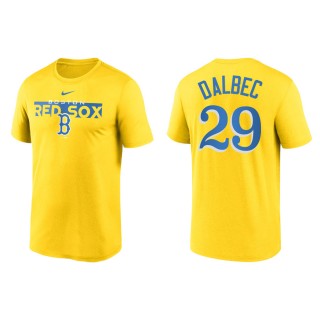 Bobby Dalbec Boston Red Sox 2022 City Connect Legend Performance T-Shirt Yellow