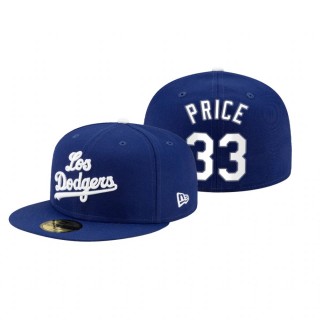 Los Angeles Dodgers David Price Royal 2021 City Connect 59FIFTY Hat