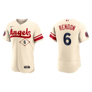 Anthony Rendon Men's Los Angeles Angels Nike Cream 2022 City Connect Authentic Team Jersey