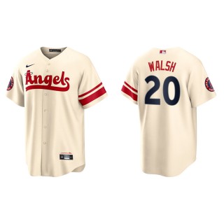 Jared Walsh Men's Los Angeles Angels Nike Cream 2022 City Connect Replica Player Jersey