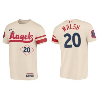 Jared Walsh Los Angeles Angels Cream 2022 City Connect T-Shirt