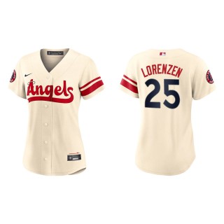 Michael Lorenzen Women's Los Angeles Angels Nike Cream 2022 City Connect Replica Team Jersey