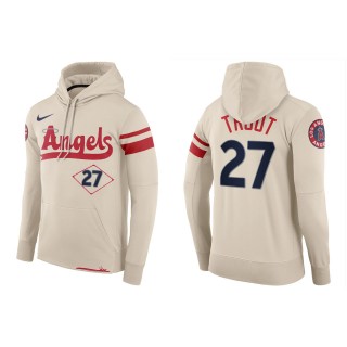 Mike Trout Los Angeles Angels Cream 2022 City Connect Hoodie