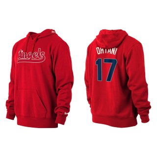 Shohei Ohtani Los Angeles Angels Red 2022 City Connect Pullover Hoodie