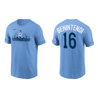 Men's Kansas City Royals Andrew Benintendi Light Blue 2022 City Connect T-Shirt