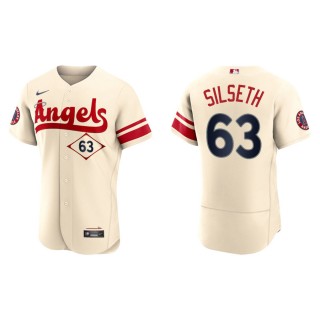 Angels Chase Silseth Cream 2022 City Connect Authentic Jersey