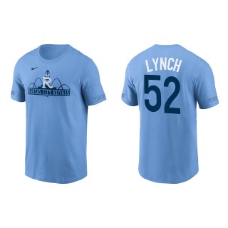 Men's Kansas City Royals Daniel Lynch Light Blue 2022 City Connect T-Shirt