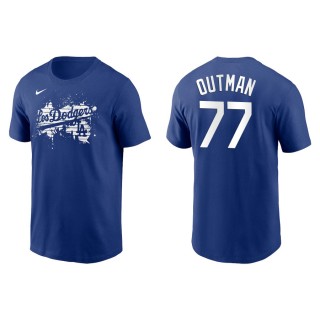 Men's Los Angeles Dodgers James Outman Royal 2021 City Connect Graphic T-Shirt