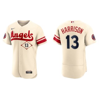 Angels Monte Harrison Cream 2022 City Connect Authentic Jersey